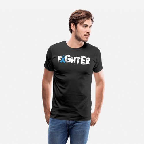 Fghter Prostate Cancer Awareness Shirt  Mens Premium TShirt