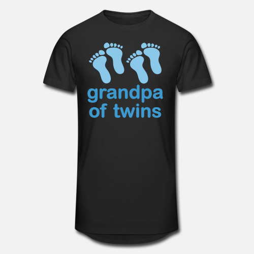 Grandpa of Twins Gift  Unisex Oversize TShirt