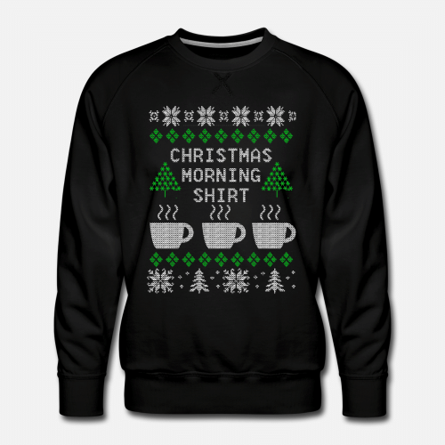 Christmas Morning  Mens Premium Sweatshirt