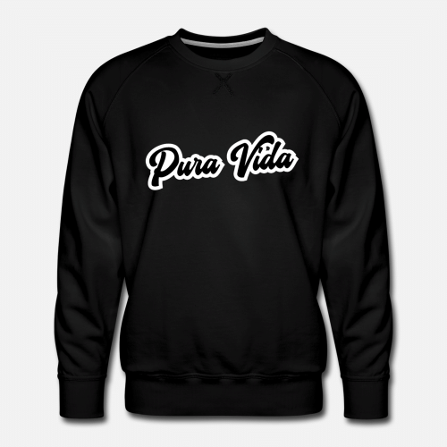 Pura Vida Costa Rica TShirt  Mens Premium Sweatshirt