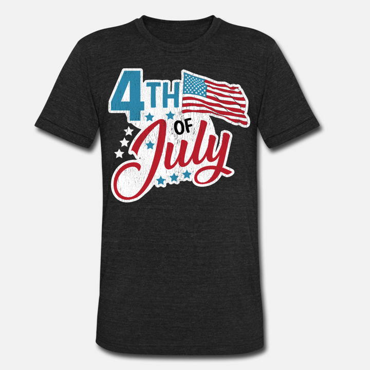 4th of July Sign  Unisex TriBlend TShirt