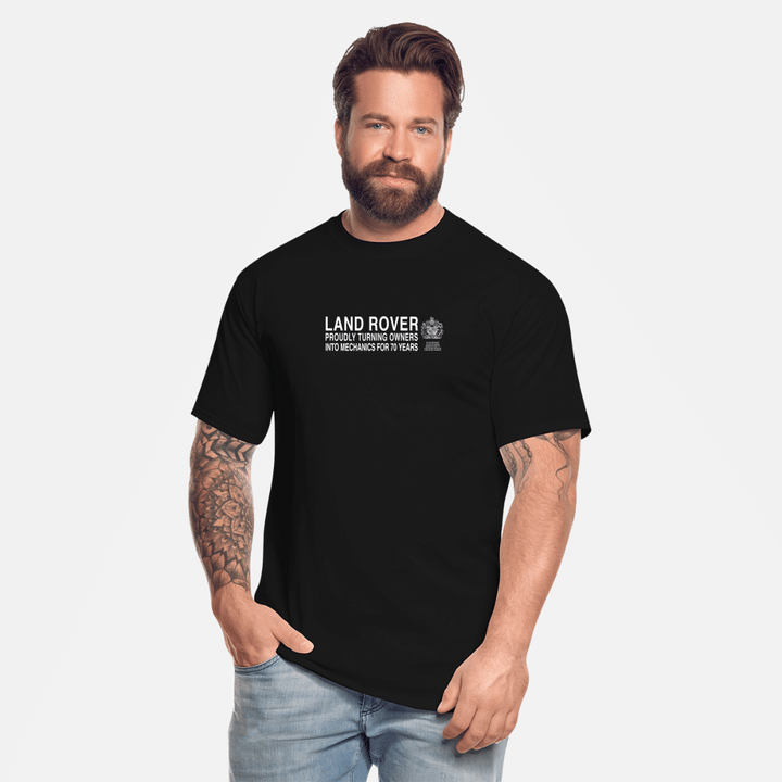 Land Rover Proudly Turning Owners into Mechanics  Mens Tall TShirt