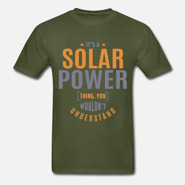 Solar Power Tshirt  Hanes Adult TShirt