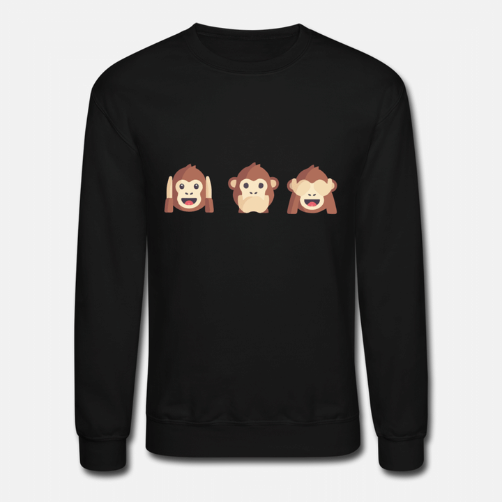 funny monkeys  Unisex Crewneck Sweatshirt