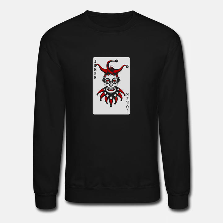 Joker Card  Unisex Crewneck Sweatshirt