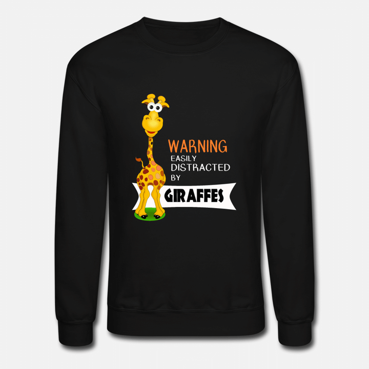 Cute Giraffe Gifts  Distracted by Giraffes  Unisex Crewneck Sweatshirt