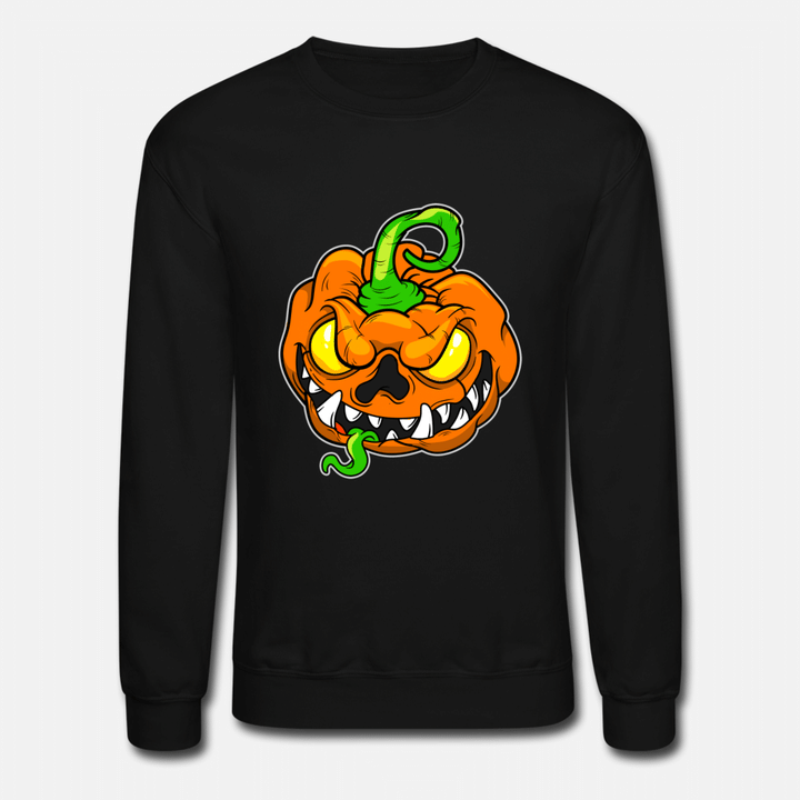Pumpkin Pumpkin Monster Halloween  Unisex Crewneck Sweatshirt