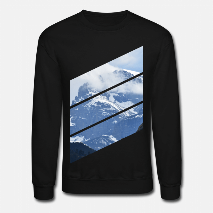 Mountain Diagonals  Unisex Crewneck Sweatshirt