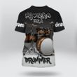 Drum All Over Print T-Shirt | 040122