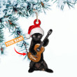 Guitar & Cat Lover Personalized Ornament | 040215