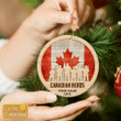 Canadian Veteran 2-Layer Wood Personalized Ornament | 030242