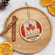 Canadian Veteran 2-Layer Wood Personalized Ornament | 030242