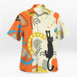 Black Cat Hawaiian Shirt | 010489