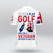 UK Golf Veteran 'I'm a Golfer and a Veteran, Nothing Scares Me' Polo Shirt | 010452