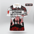 Canadian Veteran 'Lest We Forget' Polo Shirt | 010456