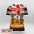 UK Veteran 'I'm Veteran Like My Father Before Me' Personalized Polo Shirt | 030412