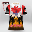 Canadian Veteran 'Lest We Forget' Personalized Polo Shirt | 0104148