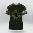 Canadian Veteran Personalized T-Shirt | 030142