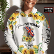 UK Veteran 'Proud Veteran Wife' Personalized Hoodie | 040415