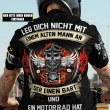 Deutschland Biker 'Leg Dich Nicht Mit Eimen Alten Mann An Der Einen Bart Und Ein Motorrad Hat' T-Shirt | 0104194