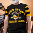 Deutschland Biker 'Schwatz Mir Keinen Rost Ans Moped' T-Shirt | 0104237