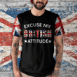 UK Patriotism 'Excuse My British Attitude' Polo Shirt | 0104240