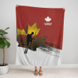 Canadian Veteran Remembrance Fleece Blanket | 020134