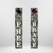US Veterans Day 'Home of The Free Because of The Brave' Porch Banner | 0104252
