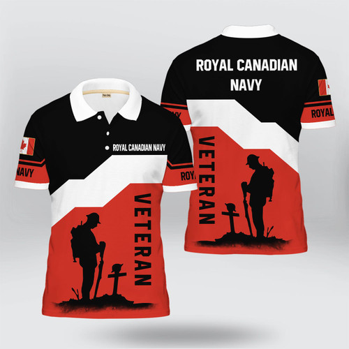 Royal Canadian Navy Veteran Polo Shirt | HD-TD102
