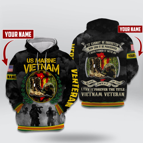 U.S. Marine Vietnam Veteran Personalized Hoodie | 030207