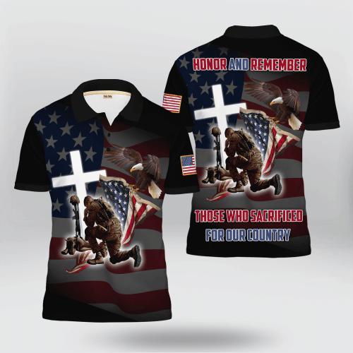 Memorial Day 'Honor And Remember Those Who Sacrificed For Our Country' Polo Shirt | 0104146