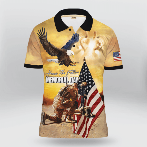 'Honor The Fallen' Memorial Day Polo Shirt | 010498