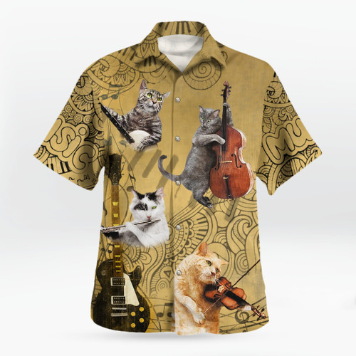 Cat Hawaiian Shirt | 010495