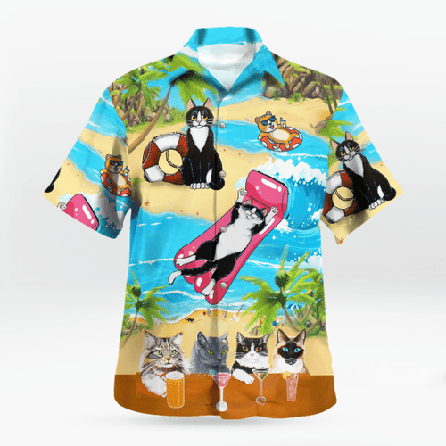 Cat Hawaiian Shirt | 010476