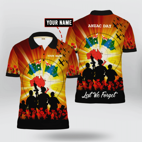 'Anzac Day - Lest We Forget' Polo Shirt | 040410