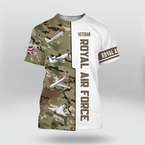UK Veteran Royal Air Force RAF T-Shirt | HD-TD25