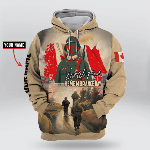 Canadian 'Lest We Forget Remembrance Day' Hoodie | 0104248
