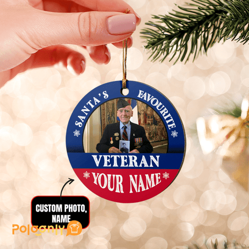 UK Veteran Christmas Personalized Ornament Home Decor | 040462