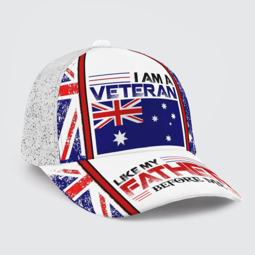 Australian Veteran 'I Am a Veteran Like My Father Before Me' Cap | 0104168