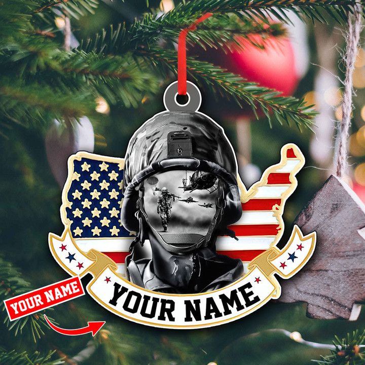 U.S. Veteran Personalized Christmas Ornament | 030229