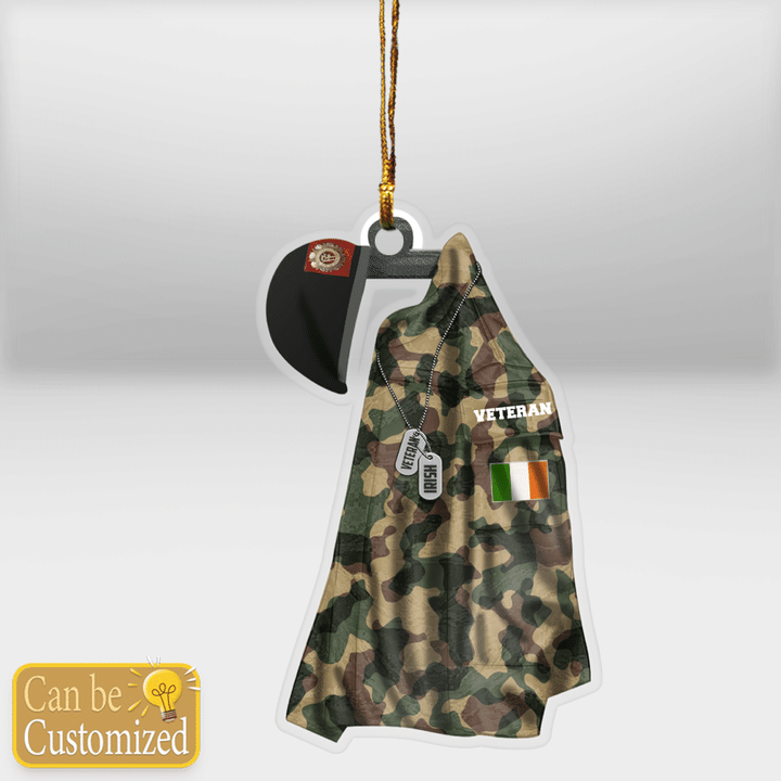 Irish Veteran Personalized Ornament | 040166