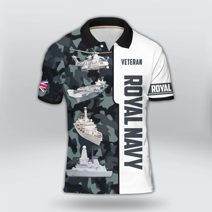 UK Royal Navy Veteran All Over Print Shirt | 0101174