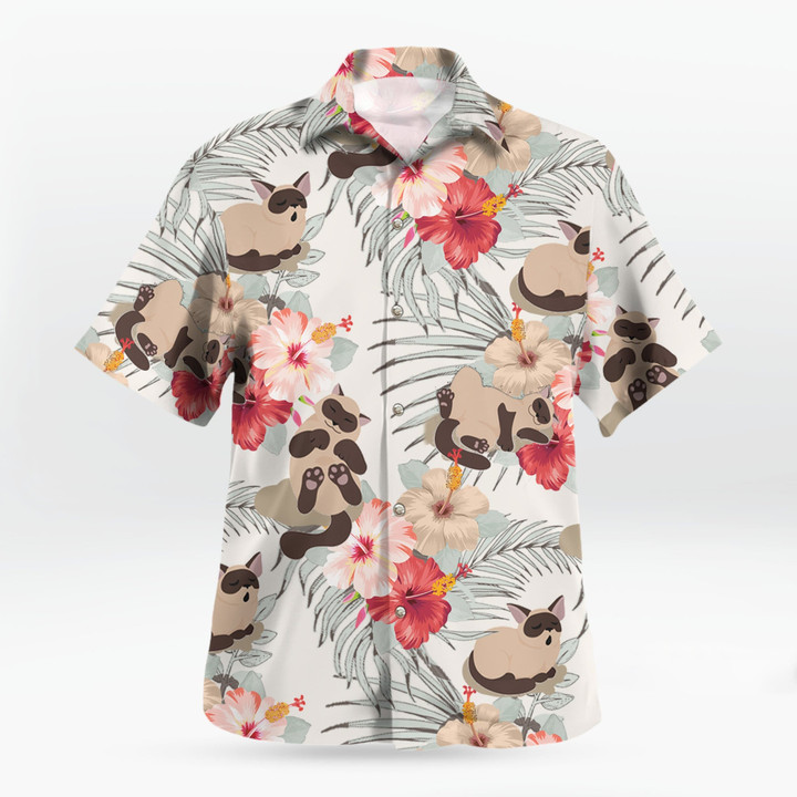 Siamese Cat Hawaiian Shirt | 010479