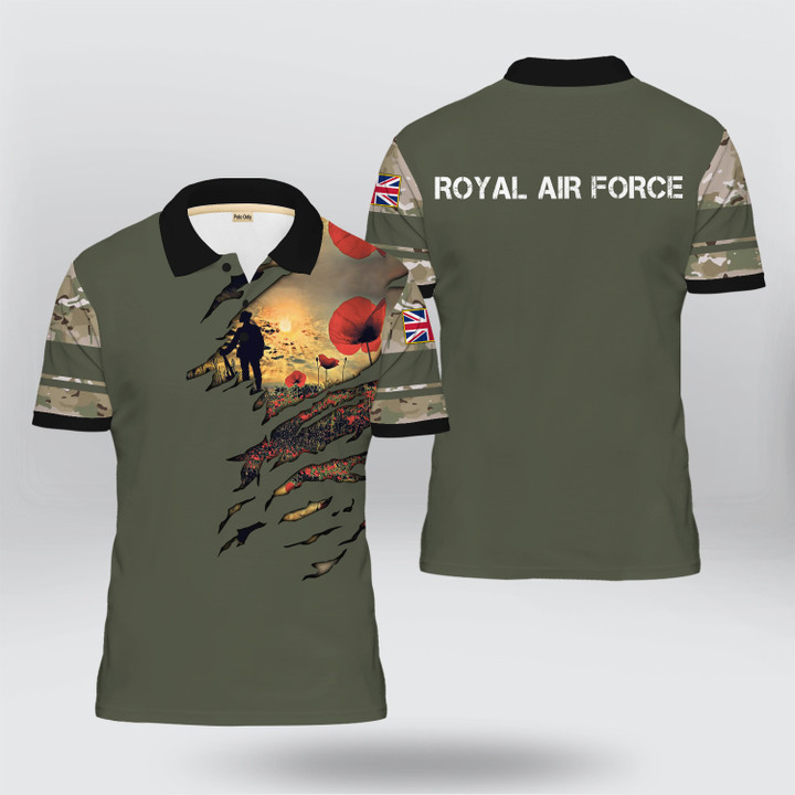 UK Royal Air Force Veteran Polo Shirt | HD-TD111