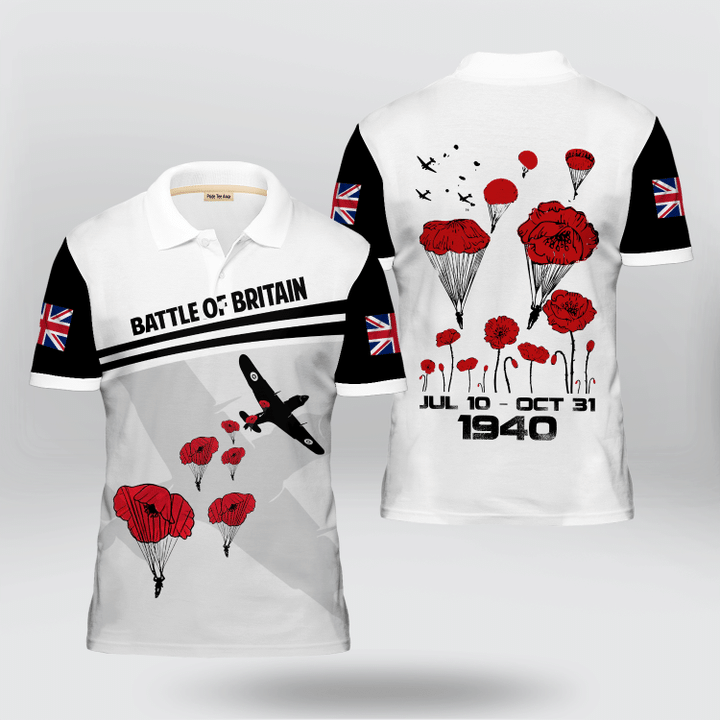 UK Veteran Remembrance 'Battle Of Britain" Polo Shirt | 010461