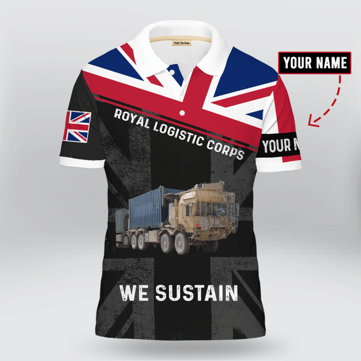 UK RLC Royal Logistic Corps 'We Sustain' Polo Shirt | 0104105