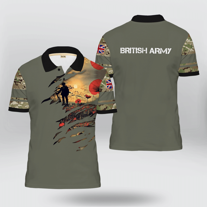 UK Army Veteran Polo Shirt | HD-TD35