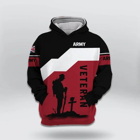 UK Veteran All Over Print Shirt | HD-TD28
