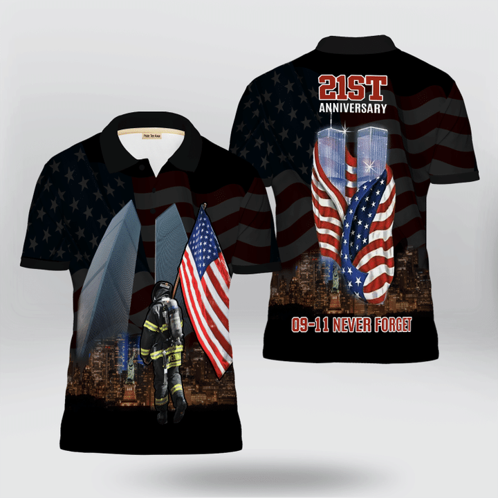 Never Forget 911 - 21st Anniversary Polo Shirt | 0104176
