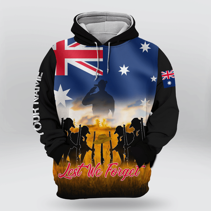 Australian Veteran 'Lest We Forget' Personalized Polo Shirt | 0104147